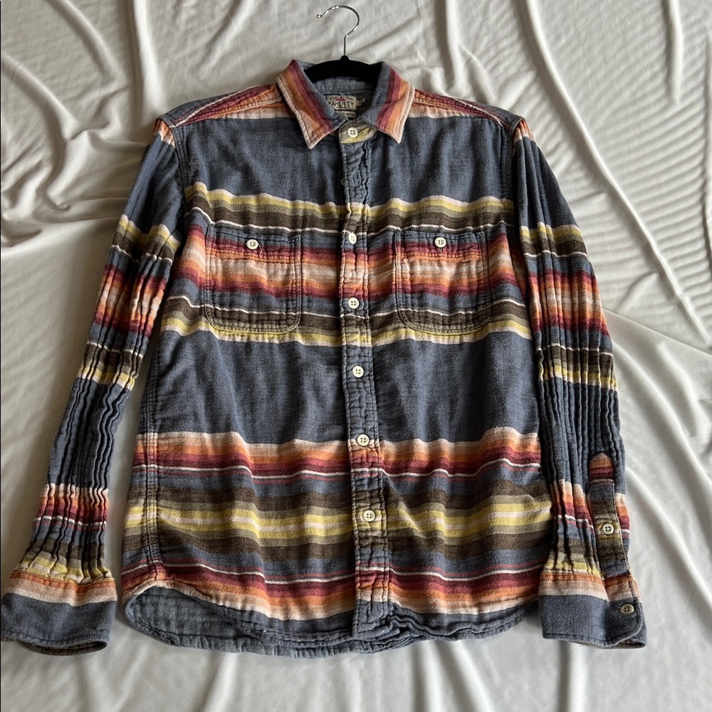 Faherty Multicolor Striped Casual Button Down Shirt